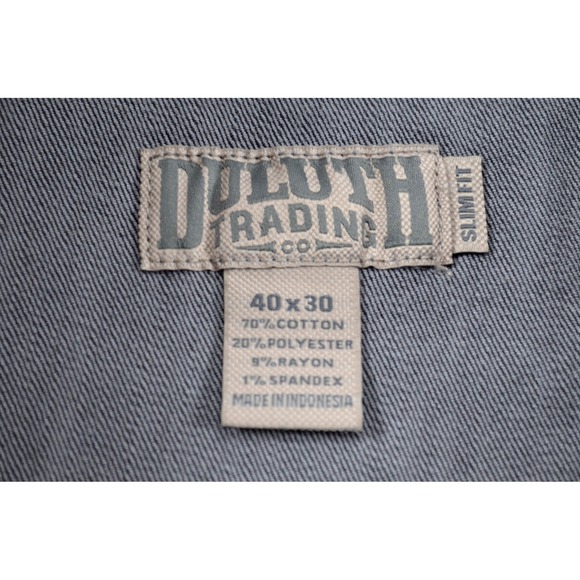 Duluth Trading Co Mens Ballroom Double Flex Jeans Gray Straight Leg Mens 40x31 - Picture 14 of 14